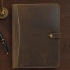 Leather Portfolio Organizer, Resume Document Holder Padfolio, Customizable Document Organiser - Image 1